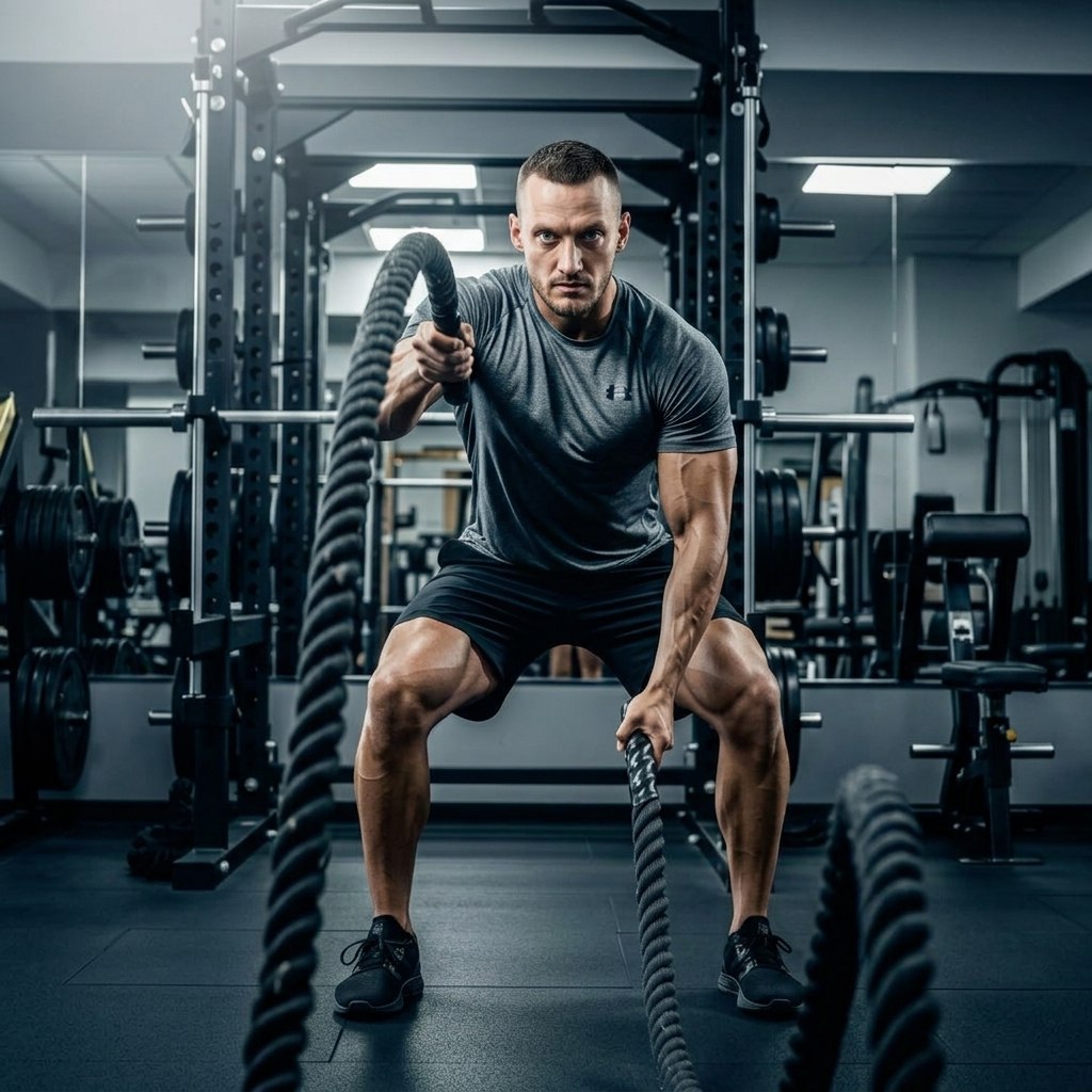 Тренировочный процесс — персональный тренер в зале Alex Fitness Череповец